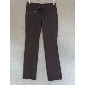 Athleta Womens Metro Slouch Pull-On Jogger Sweatpants Size XSP Gray Zip Pockets